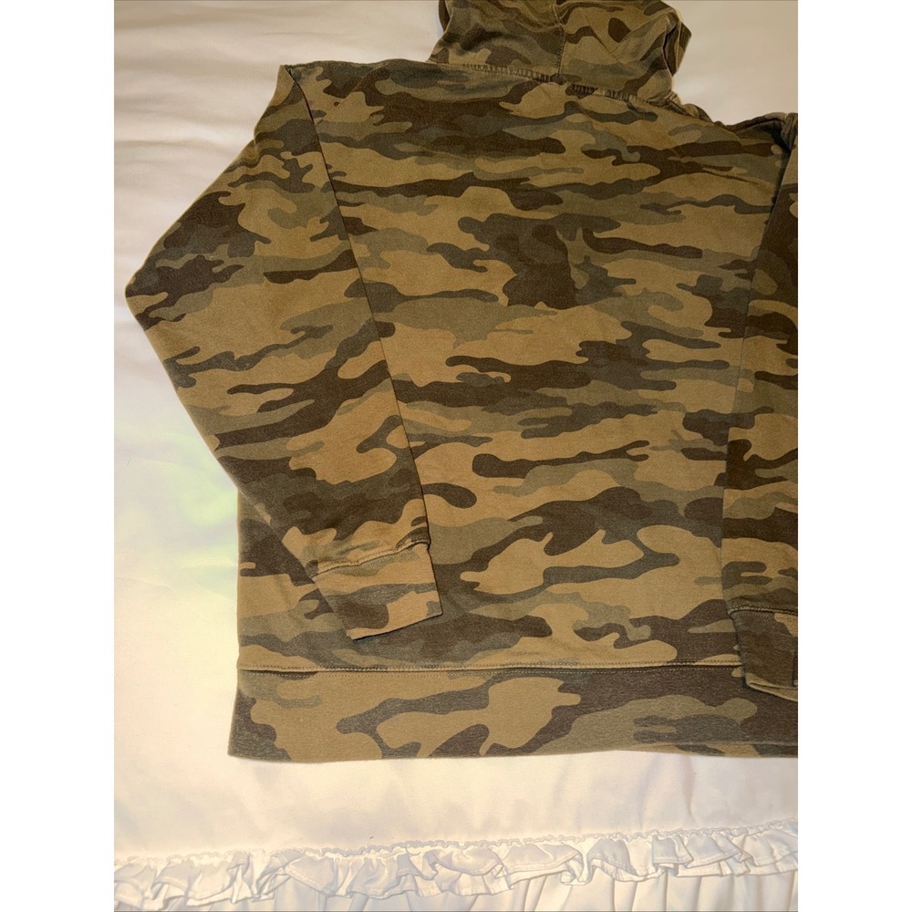Independent Trading Company Mens Camo Hoodie Pullover Sweatshirt "S" Logo - Picture 9 of 15